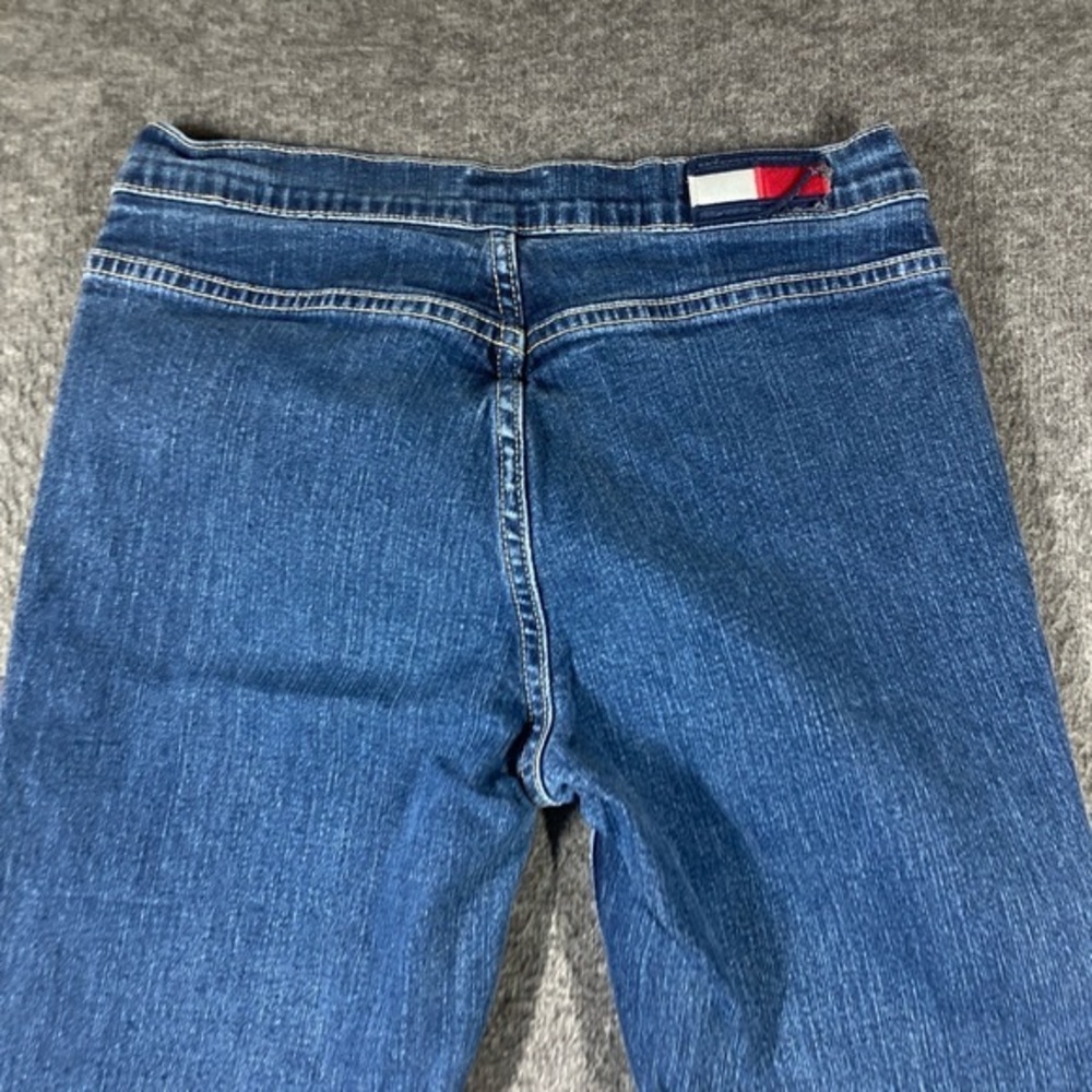 Vintage Tommy‎ Jeans Bareback Flare Jeans Womens 7 Blue Retro Y2K